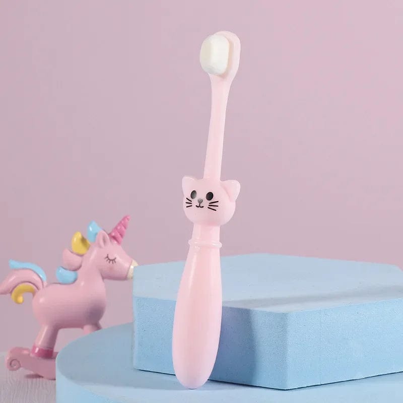 Brosse à Dents Ultra Douce Chat Rose