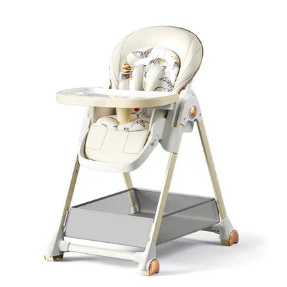 Chaise Haute Haut de Gamme pour Bébé   Blanc