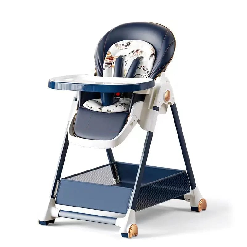 Chaise Haute Haut de Gamme pour Bébé   Bleu