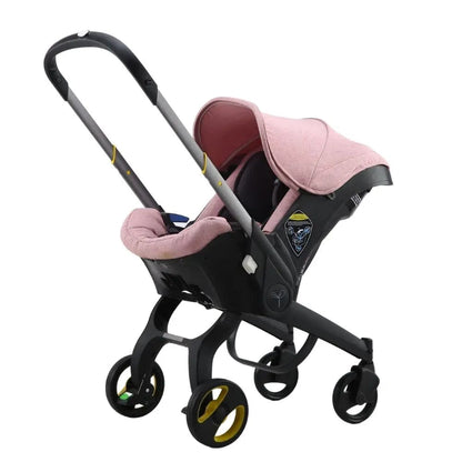 Poussette 4 en 1 pour Bébé Rose