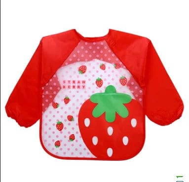 Tablier Imperméable à Manches Longues  Fraise